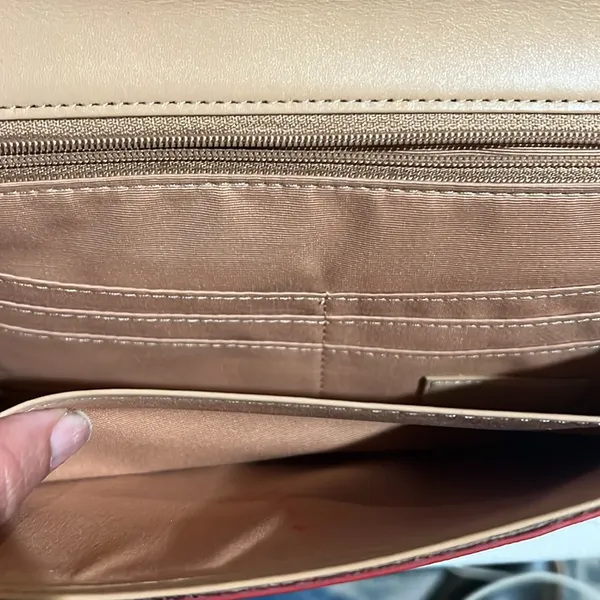 Nordstrom red Crossbody purse clutch - Image 6