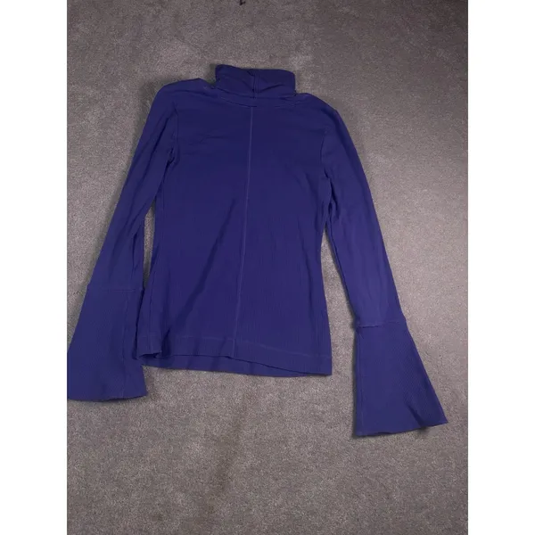 free people intimately purple bell sleeve turtleneck M Long Sleeve Shirt Blouse - Image 12