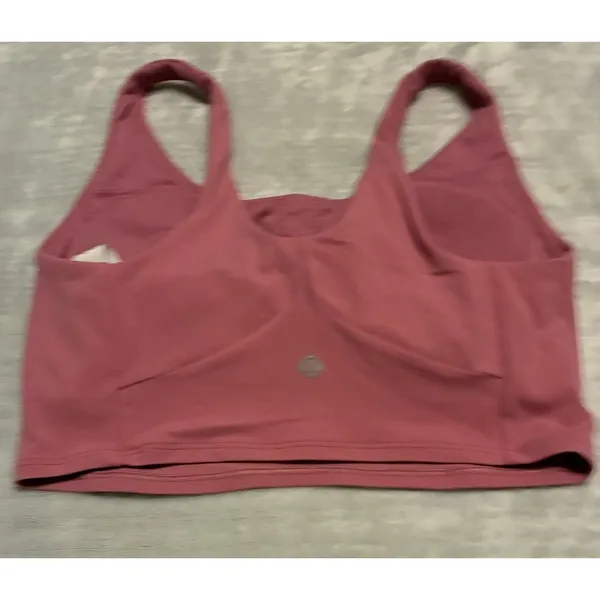 Lululemon Nulu Front-Darting Yoga Bra B/C Cup Pink Blossom Sz 6 - Image 5