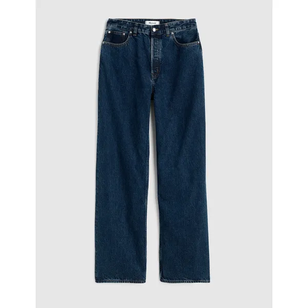 NEW Madewell Curvy Low-Slung Baggy Jeans in McKinney Wash Blue Rigid US 27 - Image 6