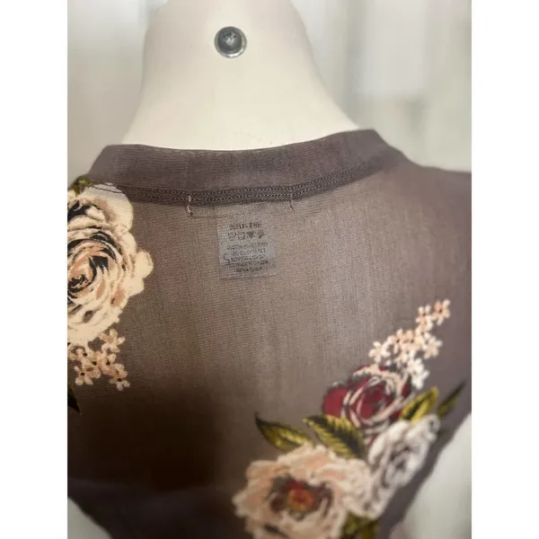 Mesh floral top Gray - Image 4