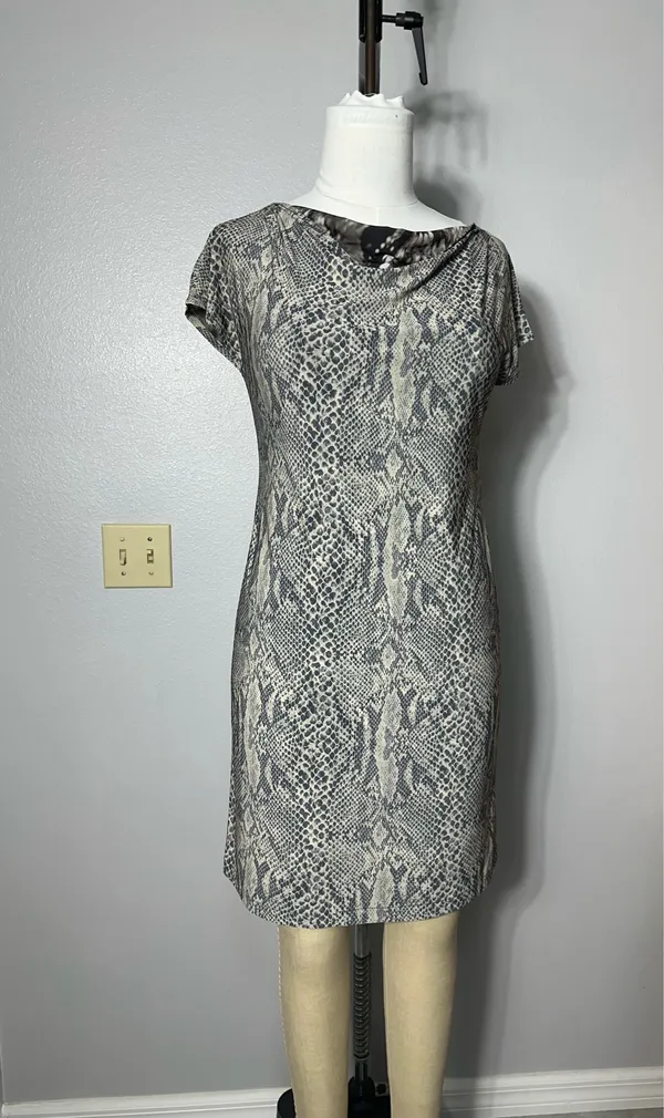 Vintage Women's Dress Reversible Size M Animal Print Lightweight Sleeveless - Image 7