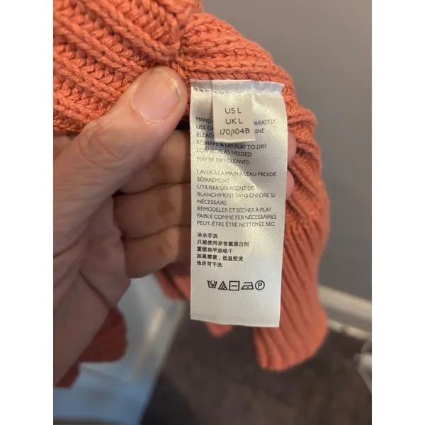 Free People Oversized Layer Cake Sweater L Dusty Rose coastal grandmother - Image 5