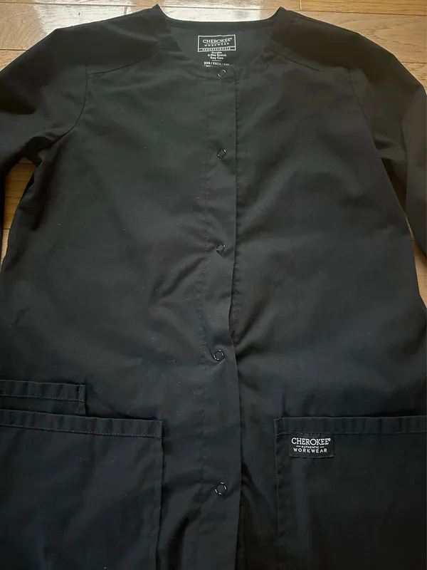 Cherokee Workwear Black Scrub Jacket - Image 3