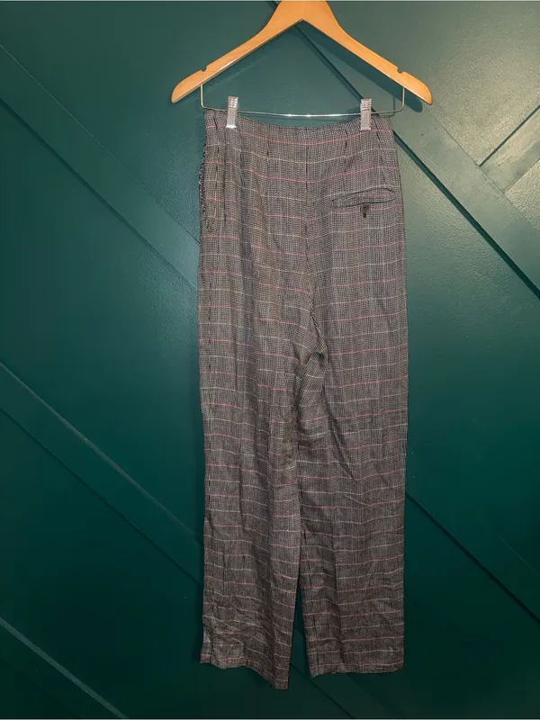 Ann Taylor Vintage Glen Plaid Trousers Dark Academia Retro Preppy Granny Core - Image 3