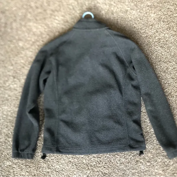 Columbia Fleece Full Zip Charcoal Gray Size Medium - Image 2