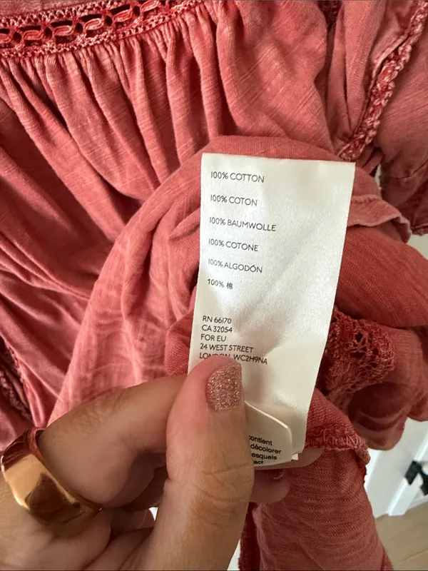 Free People 100% cotton La Femme Tee - Image 4