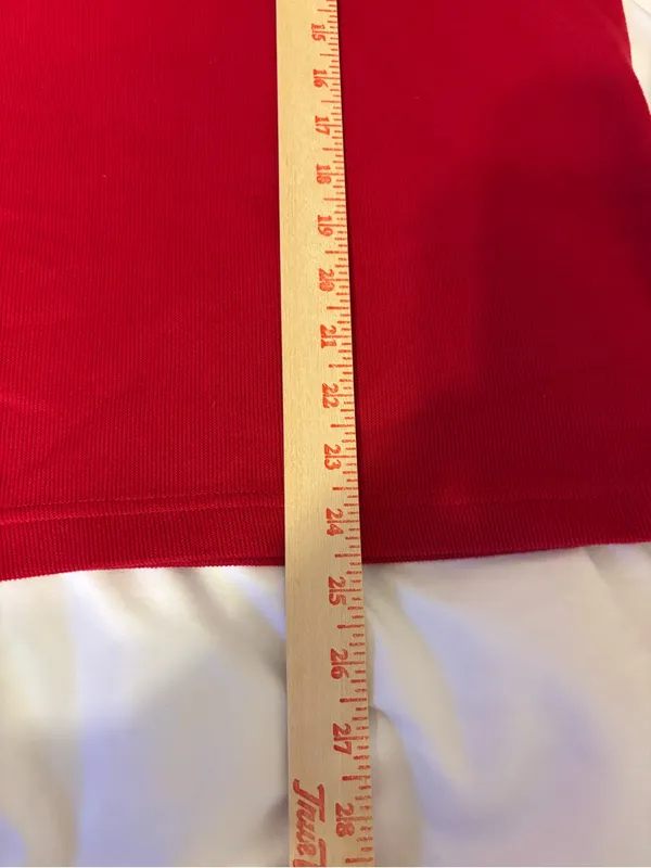 Breckenridge Cardinal Embroidered Layered Sweater Shirt XL Red - Image 4