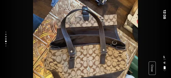 Vintage Coach Hampton Signature Y2K Bag - Image 10