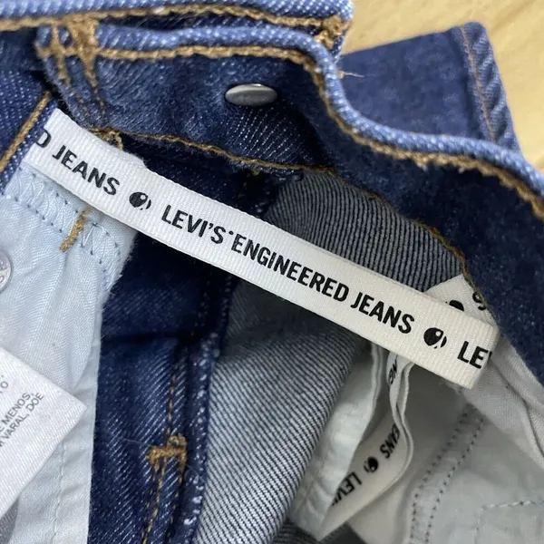 Levis LEJ Re-Issue Slouch Taper Jeans 27 Womens Blue Denim Relaxed Crop Stretch - Image 12