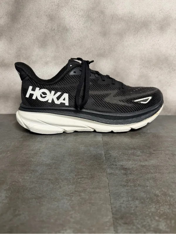 Hoka One One Clifton 9 Women’s Black / White Running Shoes 1127896 Size 9.5B - Image 14