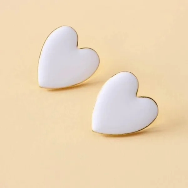 3/$30 💛 Heart Stud Earrings Gold - Image 3