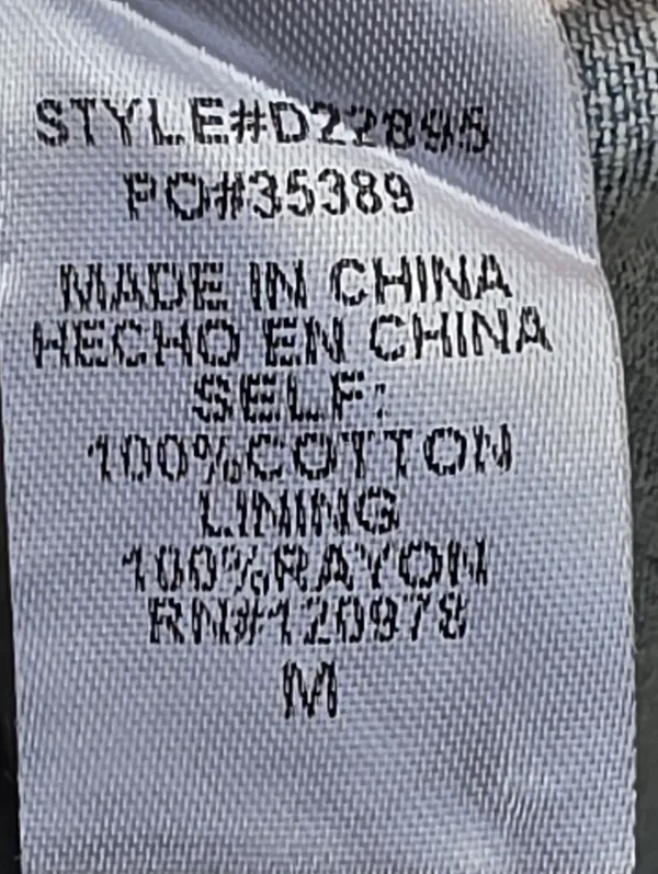 Entro Light Blue Denim Mini Dress with Puff Sleeves Medium - Image 15
