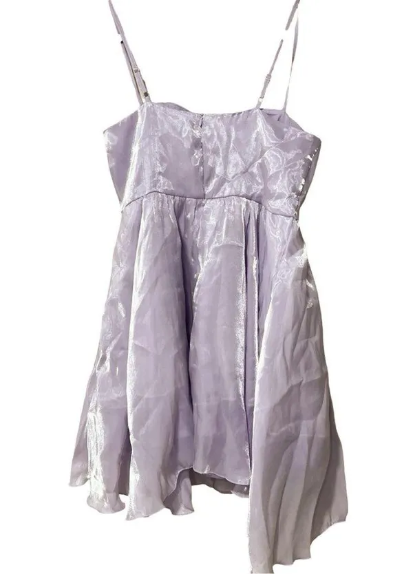 NWT CIDER Fairy Lilac Sweetheart Costume Mini Dress Sz M - Image 3