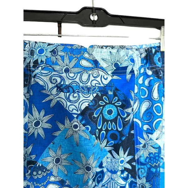 Rip Skirt‎ Hawaii Wrap Skirt Women Size XL Blue Beach Swim Cover Up Tropical - Image 2