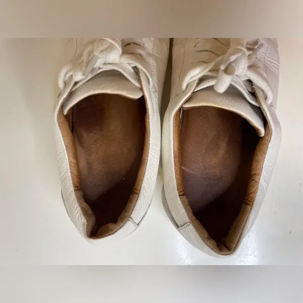 Frye Women’s Ivy Court Low Lace White Leather Sneakers Size 7.5‎ - Image 9