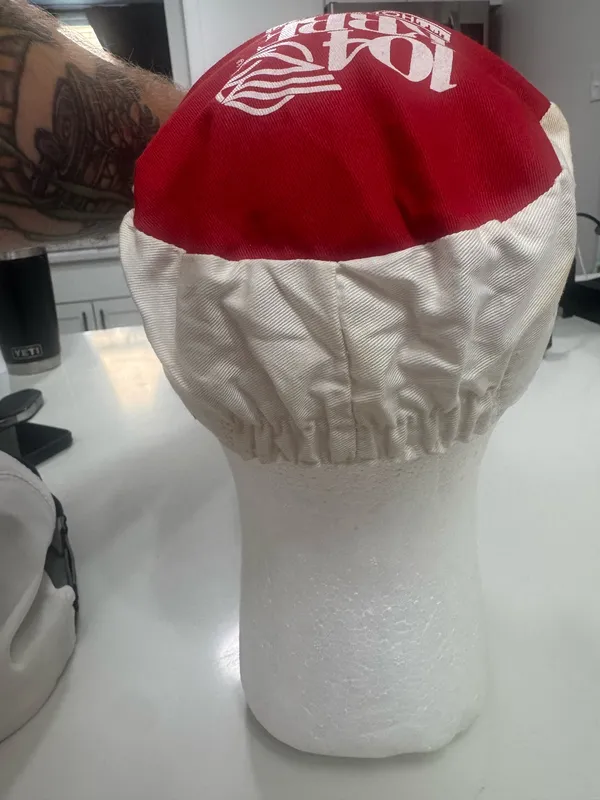 Vintage 80s Houston Gamblers USFL Painter Hat Miller Lite KRBE 104 Classic Rock - Image 5