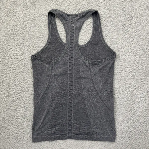 Lululemon Swiftly Tech Tank Top Gray Athletic Athleisure Women's 6 - Image 2