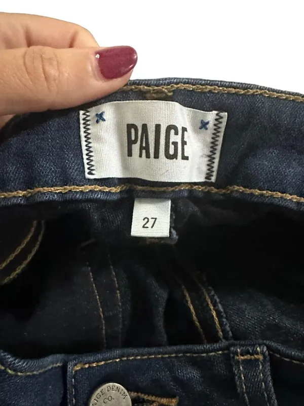 PAIGE Women's Blue Denim Skinny Jeans Size 27 - Image 2