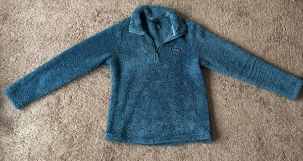 Blue Fuzzy Quarter Zip - Image 2