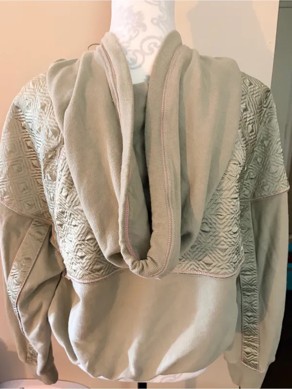 NWT Rare Free People Diamond Mind Pullover Hoodie Sweatshirt, Sz L - Image 7