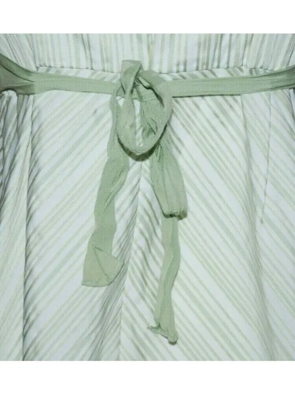 Motherhood Maternity Green & White Striped Sleeveless Empire Waist Dress Size L - Image 6
