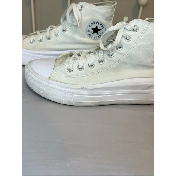 Converse Chuck Taylor Move Platform High Top Sneakers White Women’s 9 - Image 2