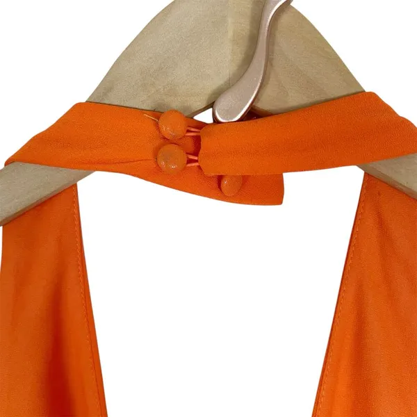 Revolve NBD Victoria Gown Halter Dress in Tangerine Orange Size XS - Image 5