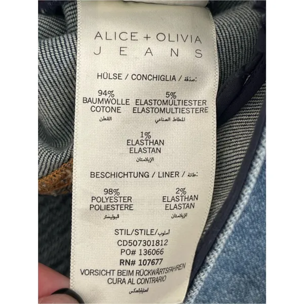 Alice + Olivia Pennie halter denim bootcut jumpsuit 29 - Image 14