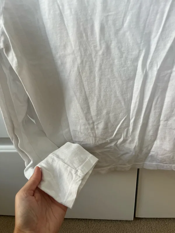 Aerie White Button Down Top - Image 4