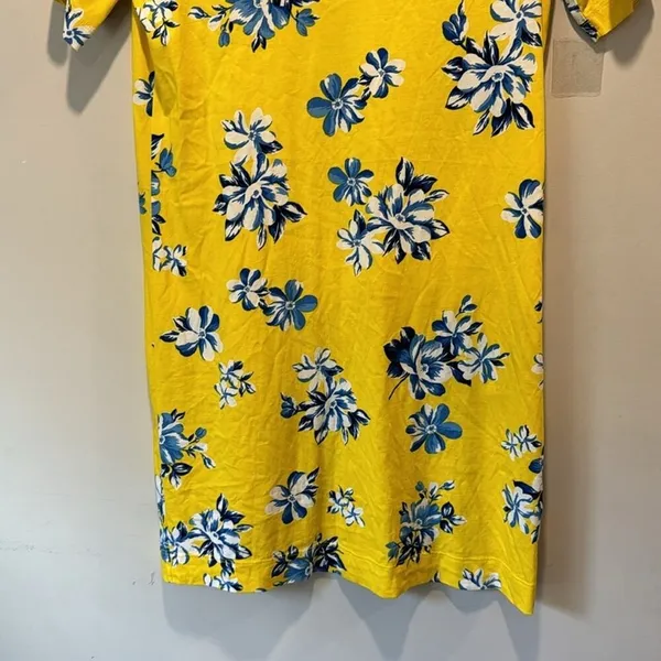 Draper James Summerall Hillsboro Floral Mini‎ Soft Dress Yellow Small - Image 7
