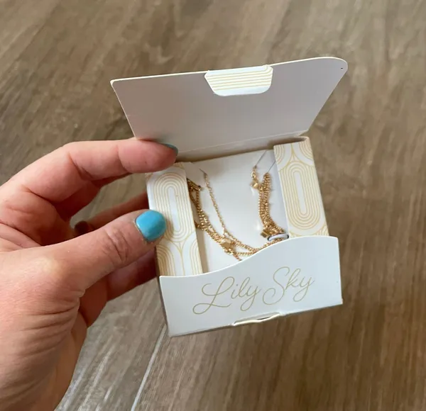 Lily Sky Sydney Bracelet Duo gold jewelry layering set NEW in packaging - Image 7