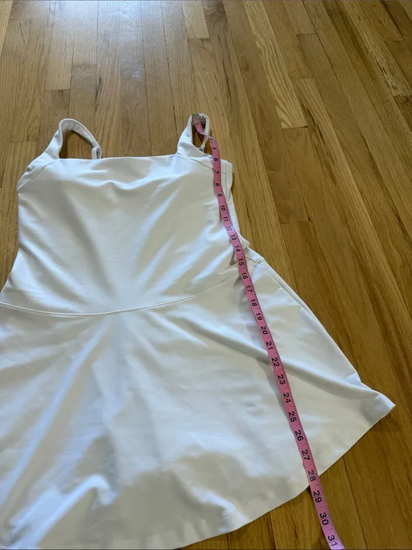 Abercrombie & Fitch YPB White sculptLUX Athletic Minidress Sz L - Image 4