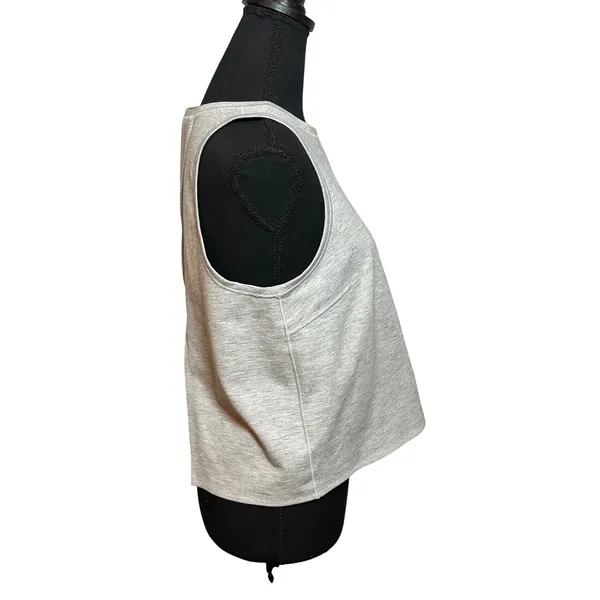 Lululemon minimal tank heathered power grey split back soft size 10 - Image 2