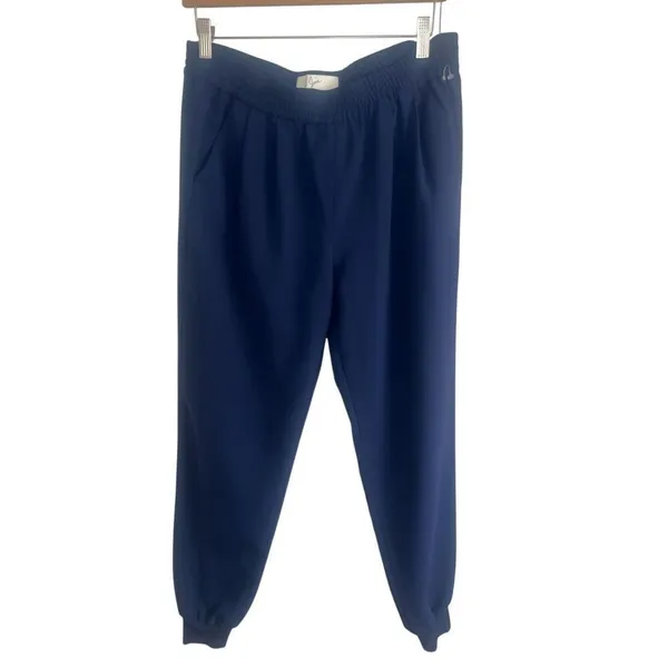 ✨Joie MARINER PANTS Cuffed Leg Crepe Jogger Navy Sz Small Pants✨ - Image 5