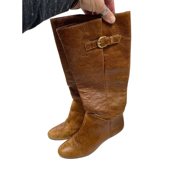 Steven by Steven VTG brown wms brown leather riding Equest boots Sz 8M SKU 9799 - Image 9