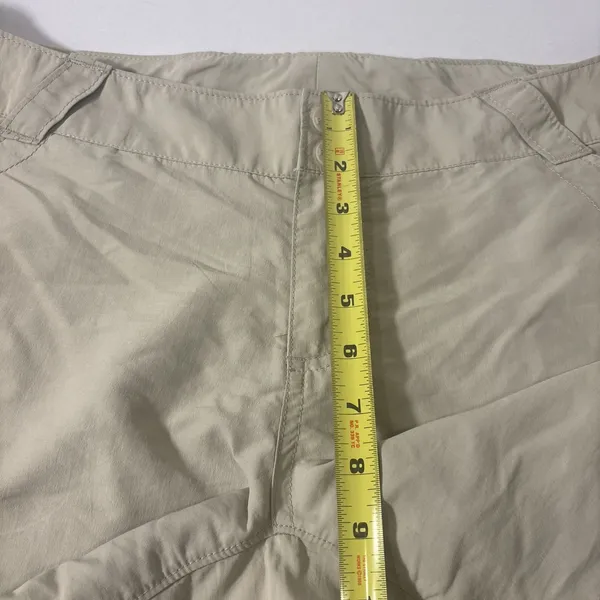 Columbia PFG Shorts Women XL‎ Tan Nylon Zip Pockets Activewear Hiking Perfomance - Image 9