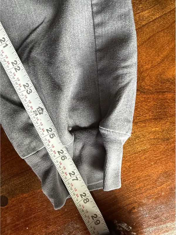 FIGS Zamora Gray Medical Scrub Jogger Pants with Teal Drawstring, Size M - Image 11