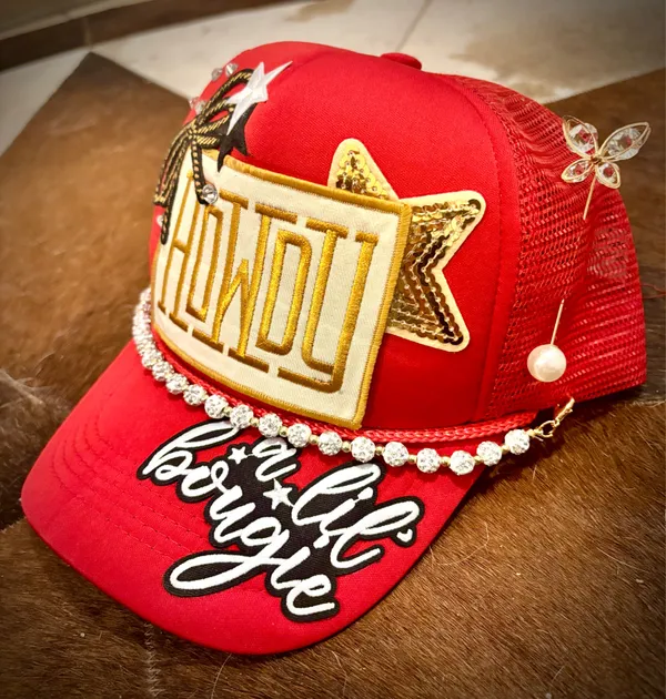 Statement Trucker Hat Red - Image 3