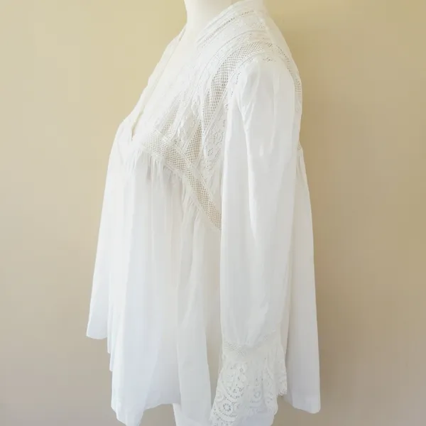 Free People Esme embroidered blouse size s… - Image 7