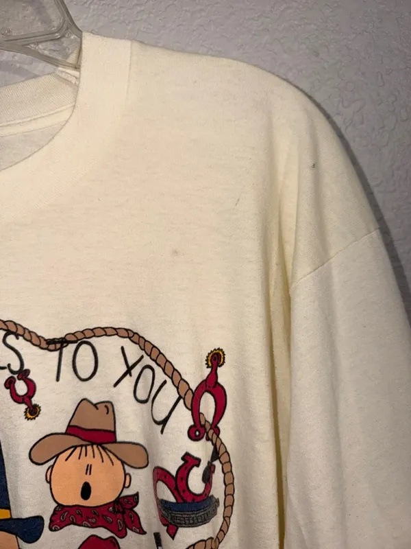 Vintage shirt Happy Trails Choir Western School Kids Cowboy cottagecore granny - Image 4