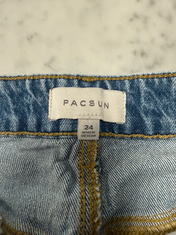 PacSun Bella Stretch Mid Rise Denim Mini Skirt - Image 3