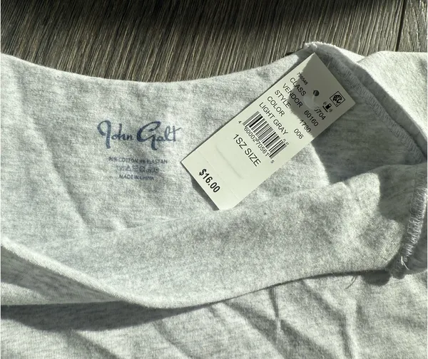 Brandy Melville Grey Off-The-Shoulder Top - Image 3