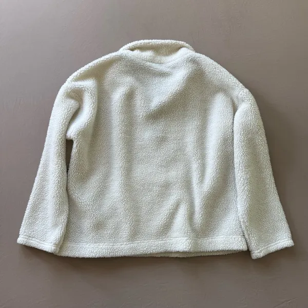 J.Crew Sherpa popover Quarter Zip jacket - Image 11