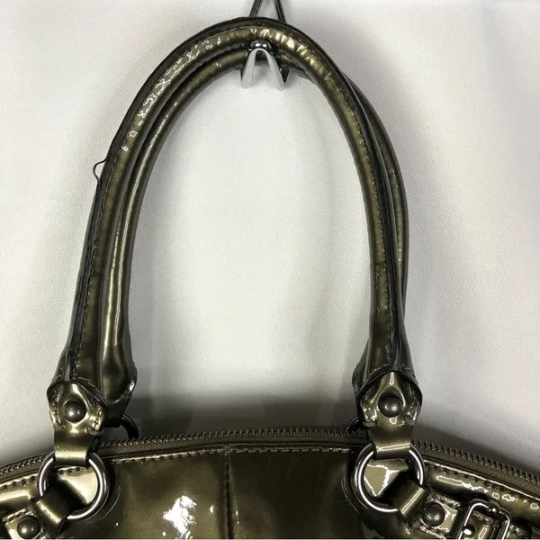 Coach Olive Green Madison Lindsay Large‎ Leather Shoulder Bag - Image 9