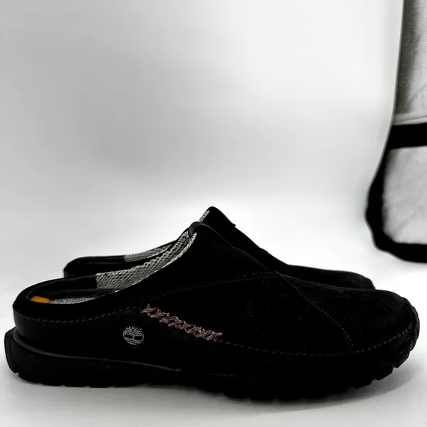 Timberland x Smartwool Power Lounger Clogs Slippers Leather Merino Wool Black 9M - Image 2