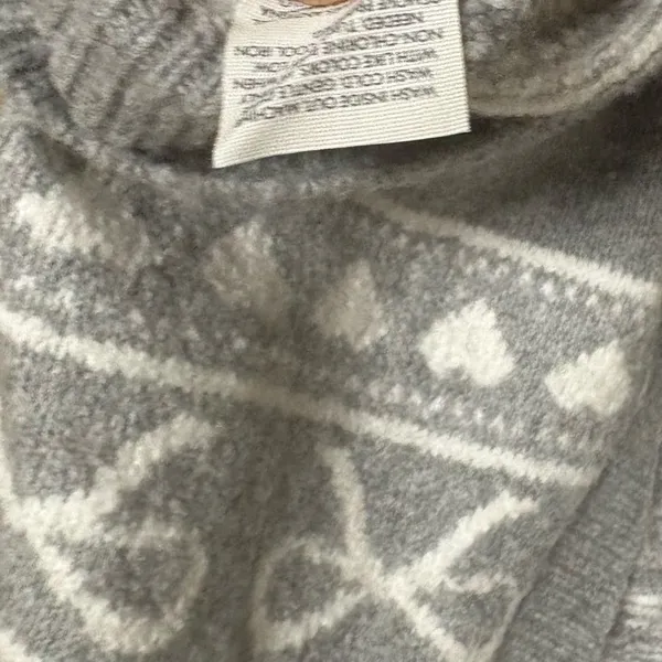 No Boundaries Gray Bow Print Button Front Cardigan‎ Size Medium - Image 5