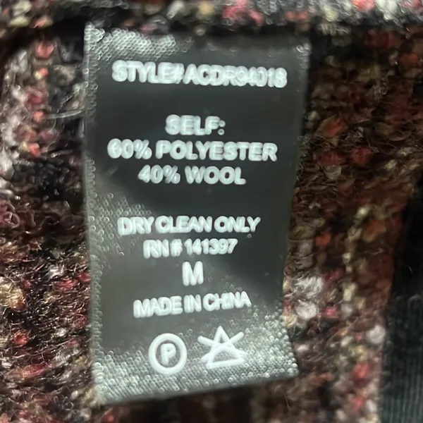 Astr the label brown patterned multicolor tweed short sleeve dress - Image 6