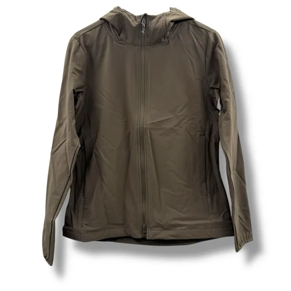 Prana Halle AT Long‎ Sleeve Full Zip Hooded Jacket in Slate Green Sz S NEW - Image 3