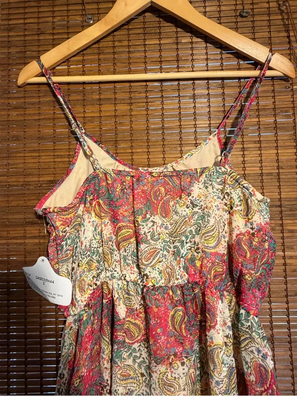 Vintage ANGIE Paisley Asymmetrical Dress NWT Small - Image 9
